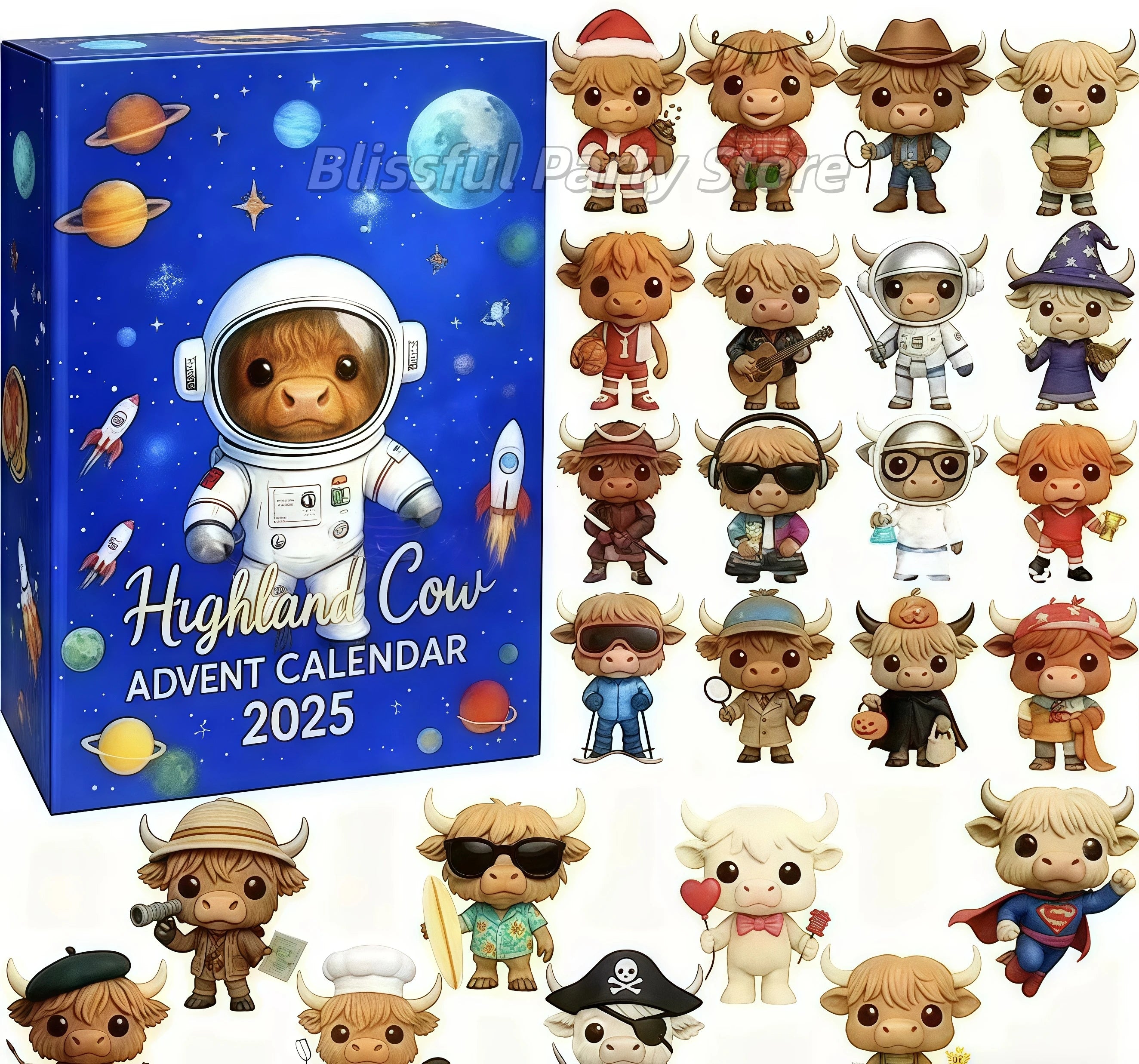 Highland Cow Christmas Countdown Calendar™