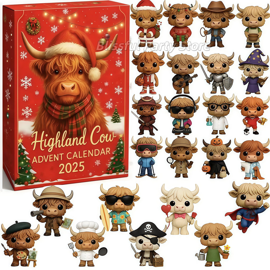Highland Cow Christmas Countdown Calendar™