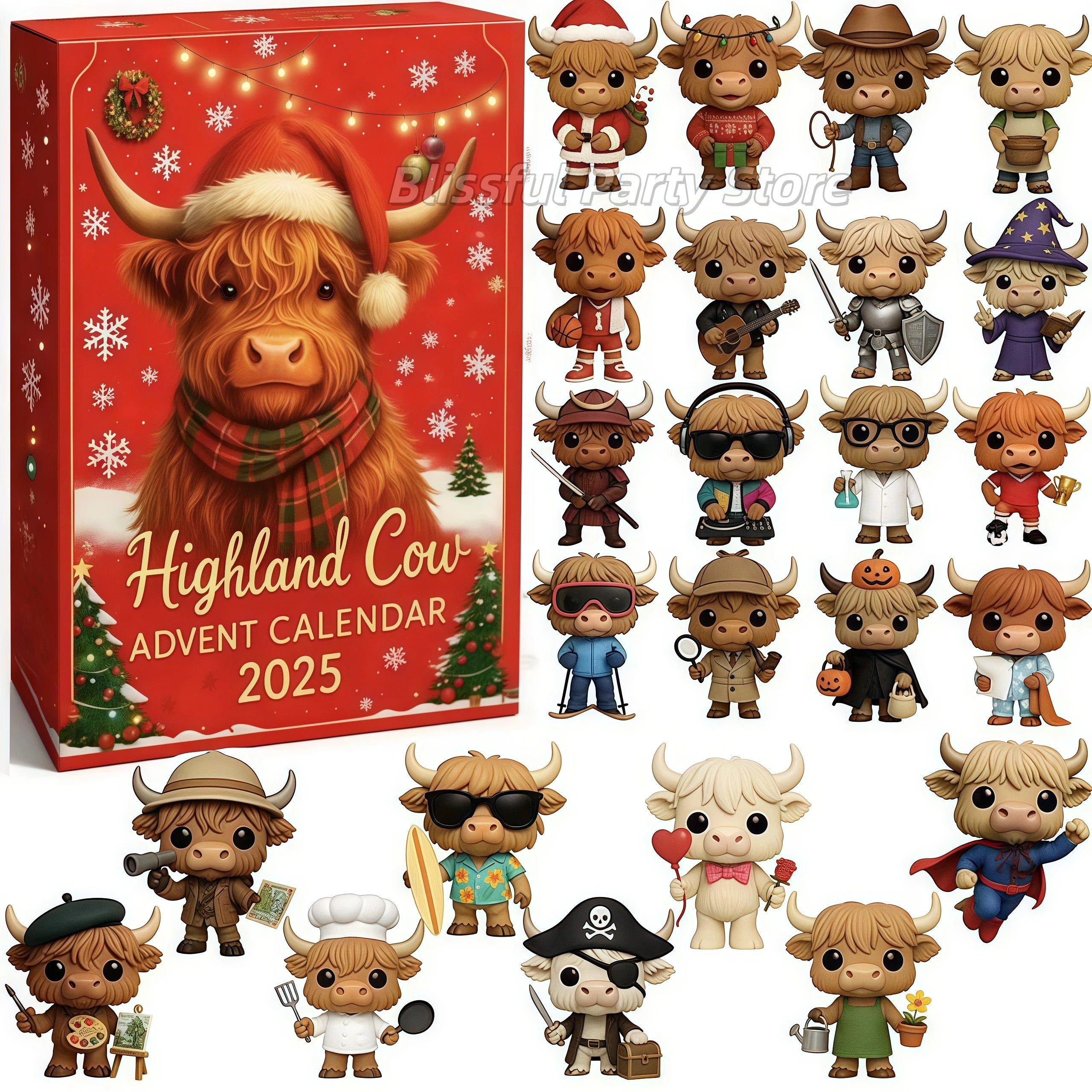 Highland Cow Christmas Countdown Calendar™