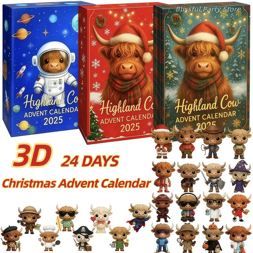 Highland Cow Christmas Countdown Calendar™