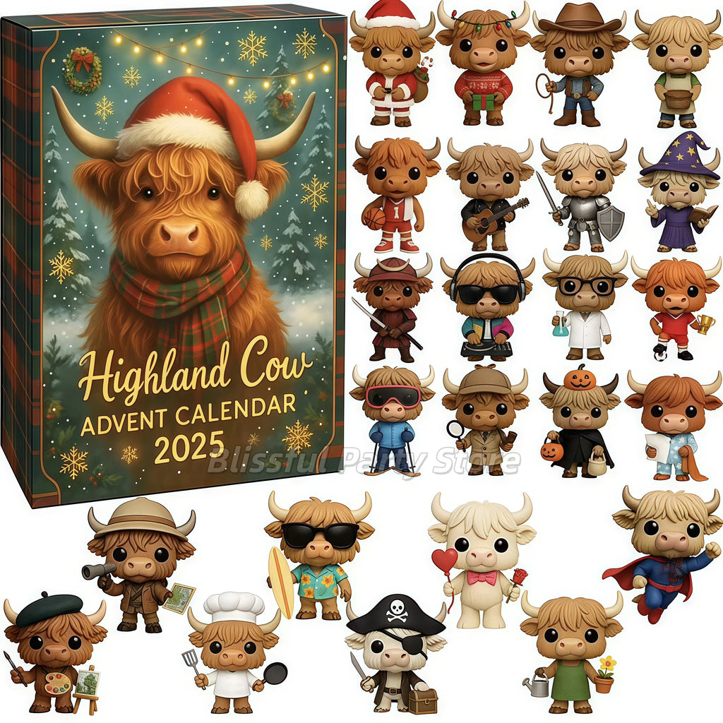 Highland Cow Christmas Countdown Calendar™