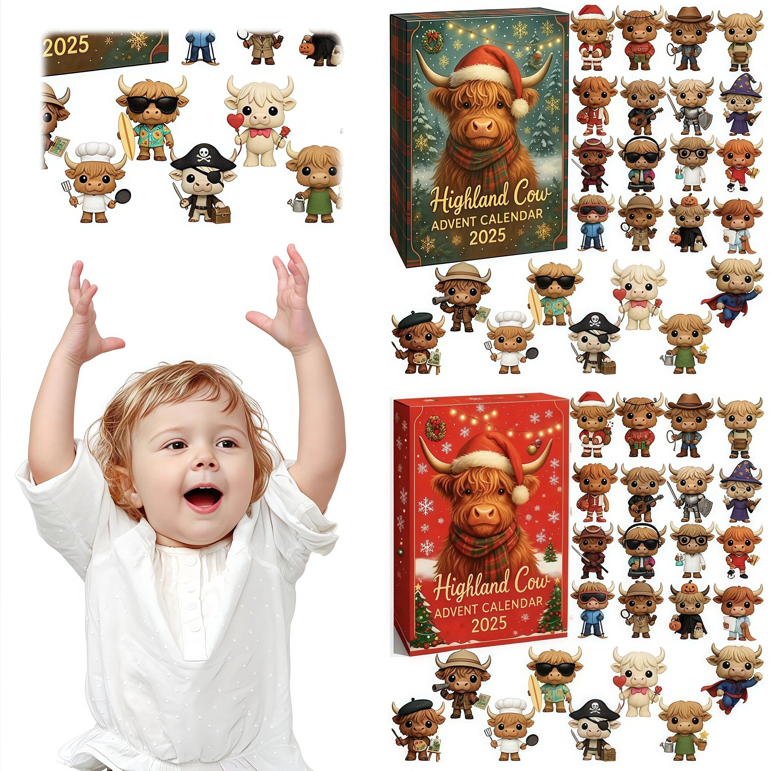 Highland Cow Christmas Countdown Calendar™